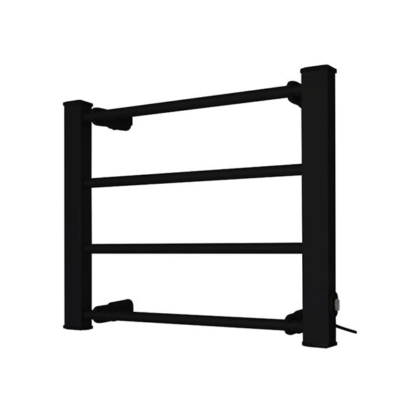 Heated Electric Towel Bathroom Rack Decor Black