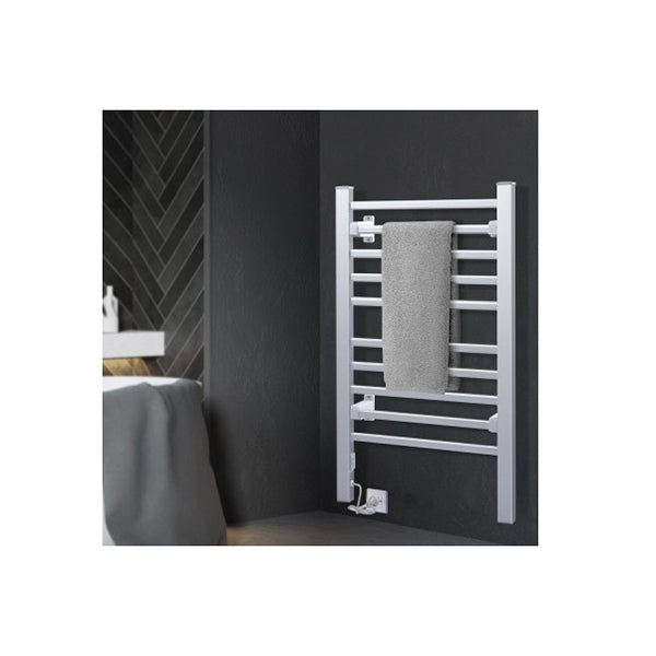Heated Towel Rail Rack Bathroom Aluminum
