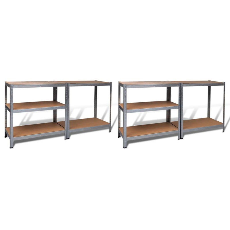 Heavy-Duty Storage Racks (2 Pcs)