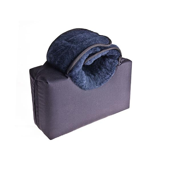 Heel Elevation Soft Faux Sheepskin Cushion With Flat Base