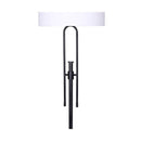 Height Adjustable Metal Floor Lamp Matte Black