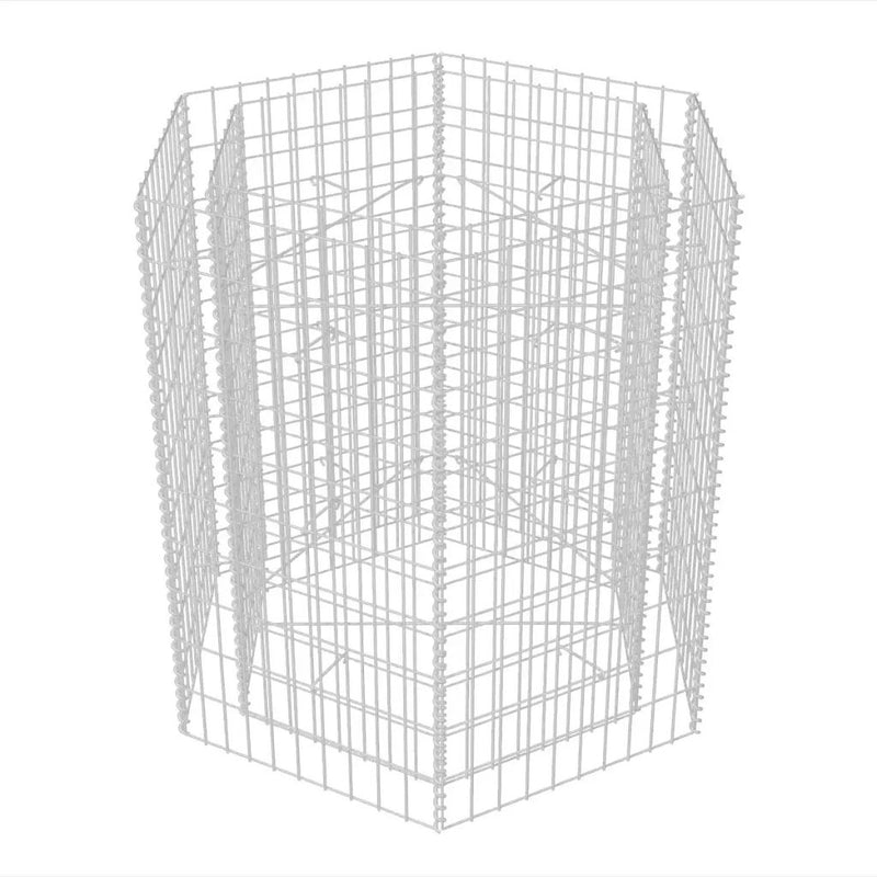 Hexagonal Gabion Planter 100 x 90 x 100 Cm