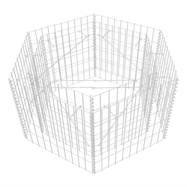 Hexagonal Gabion Planter 100 x 90 x 50 Cm