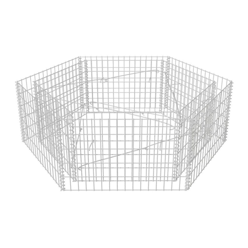 Hexagonal Gabion Planter 160 x 139 x 50 Cm