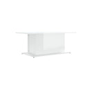 High Gloss White Coffee Table Engineered Wood