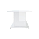 High Gloss White Coffee Table Engineered Wood
