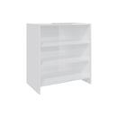 High Gloss White Sideboard Engineered Wood