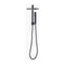 High Pressure Hand Held Rain Shower Head Set Square Dual Heads Faucet