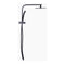 High Pressure Hand Held Rain Shower Head Set Square Dual Heads Faucet