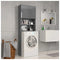 High Gloss Grey Chipboard Washing Machine Cabinet