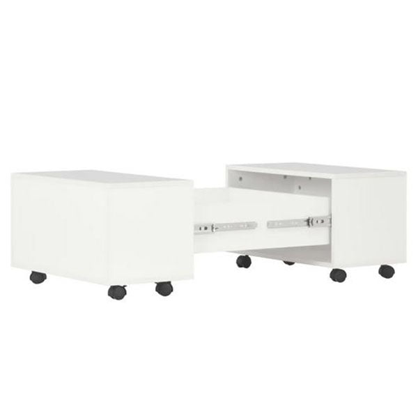 High Gloss White Chipboard Coffee Table 60x60x35cm
