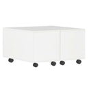 High Gloss White Chipboard Coffee Table 60x60x35cm