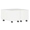 High Gloss White Chipboard Coffee Table 60x60x35cm