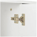 High Gloss White Chipboard Sideboard 71x35x76cm