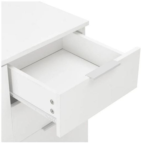High Gloss White Chipboard Sideboard 71x35x76cm