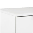 High Gloss White Chipboard Sideboard 71x35x76cm