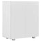 High Gloss White Chipboard Sideboard 71x35x76cm
