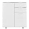 High Gloss White Chipboard Sideboard 71x35x76cm