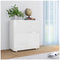 High Gloss White Chipboard Sideboard 71x35x76cm