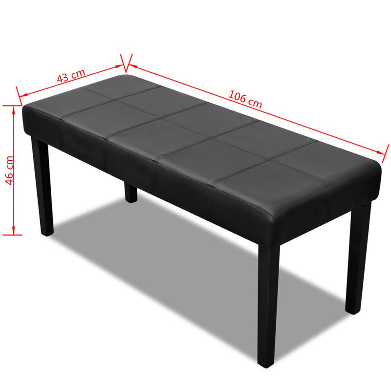 High Quality Artificial Leather Bench