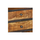 Highboard 40 X 30 X 126 Cm Solid Wood Mango