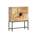 Highboard 80 X 30 X 100 Cm Solid Mango Wood