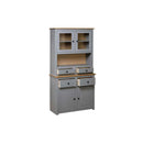 Highboard Solid Pine Panama Range Grey