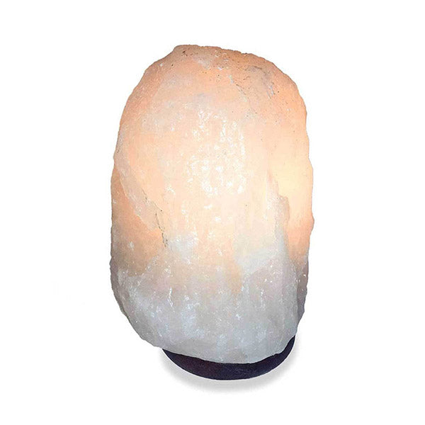 Himalayan White Salt Lamp Crystal Rock Natural Shape Cut Lamps