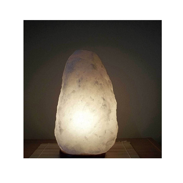Himalayan White Salt Lamp Crystal Rock Natural Shape Cut Lamps