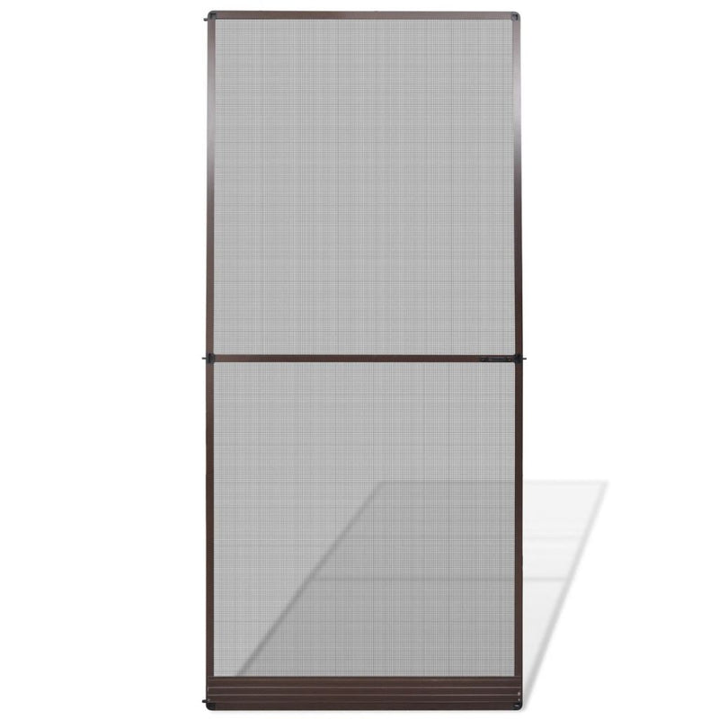 Hinged Insect Screen For Doors 100 x 215 Cm - Brown