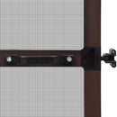 Hinged Insect Screen For Doors 100 x 215 Cm - Brown