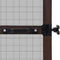 Hinged Insect Screen For Doors 100 x 215 Cm - Brown