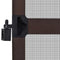 Hinged Insect Screen For Doors 100 x 215 Cm - Brown