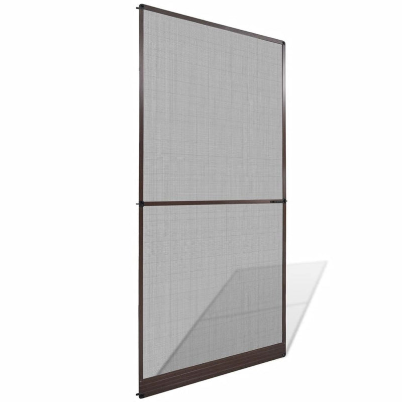Hinged Insect Screen For Doors 120 x 240 Cm - Brown