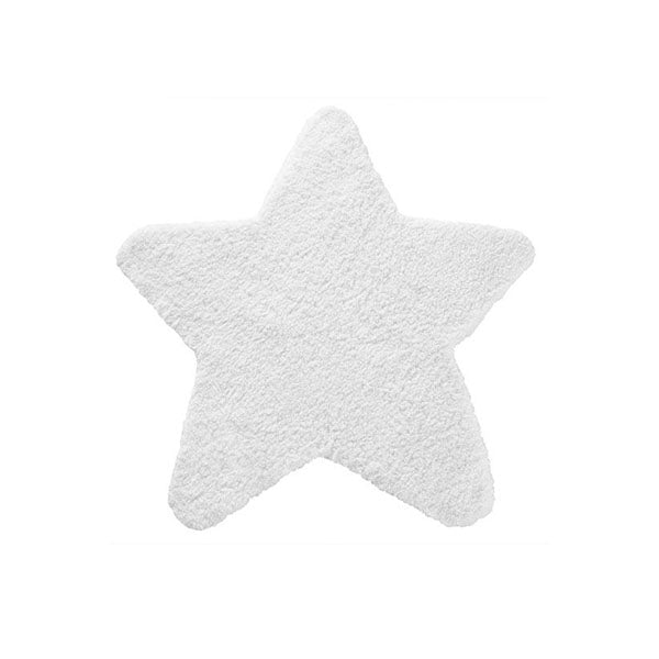Hoppi Star White Kids Rug 100 X 100 Cm