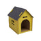 Wooden Pet House Without Door L Yellow
