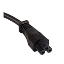 IEC C5 Clover Leaf Style Appliance Power Cable Black
