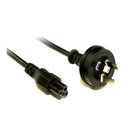 IEC C5 Clover Leaf Style Appliance Power Cable Black