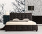 Double PU Leather Deluxe Bed Frame Black