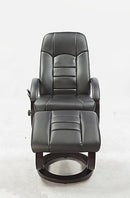 Deluxe Massage Recliner with Footrest - Black