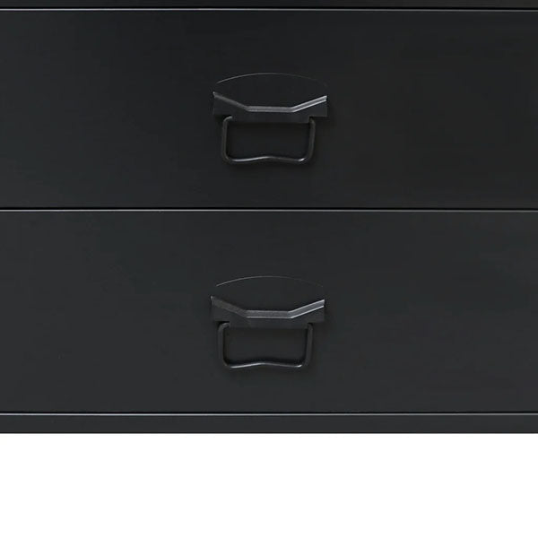 Industrial Style Black Metal Chest of Drawers