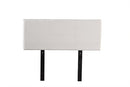 PU Leather Double Bed Headboard Bedhead - White