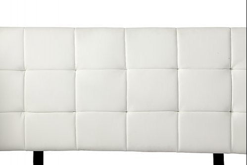 PU Leather King Bed Deluxe Headboard Bedhead - White
