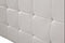 PU Leather Queen Bed Deluxe Headboard Bedhead - White