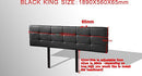 PU Leather King Bed Deluxe Headboard Bedhead - Black