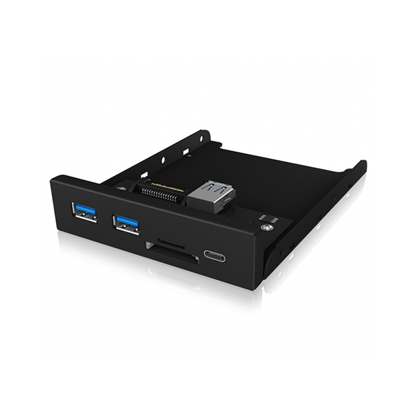 Icy Box Ib Hub 1417 I3 Frontpanel Hub With Card Reader