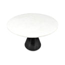 Idealize Marble Iron Dining Table Black