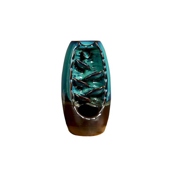 Incense Burner Mountain Waterfall Smoke Backflow Ceramic Cone Holder