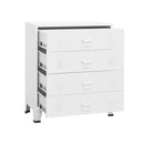 Industrial Drawer Cabinet White 78 X 40 X 93 Cm Metal