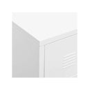Industrial Drawer Cabinet White 78 X 40 X 93 Cm Metal